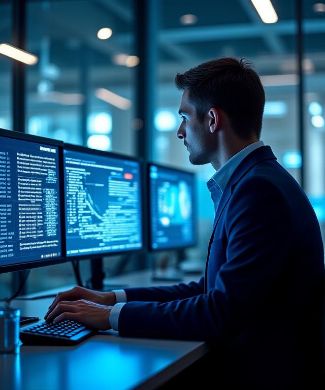 Cybersecurity analysts at Umbral Shield Security providing expert antivirus support